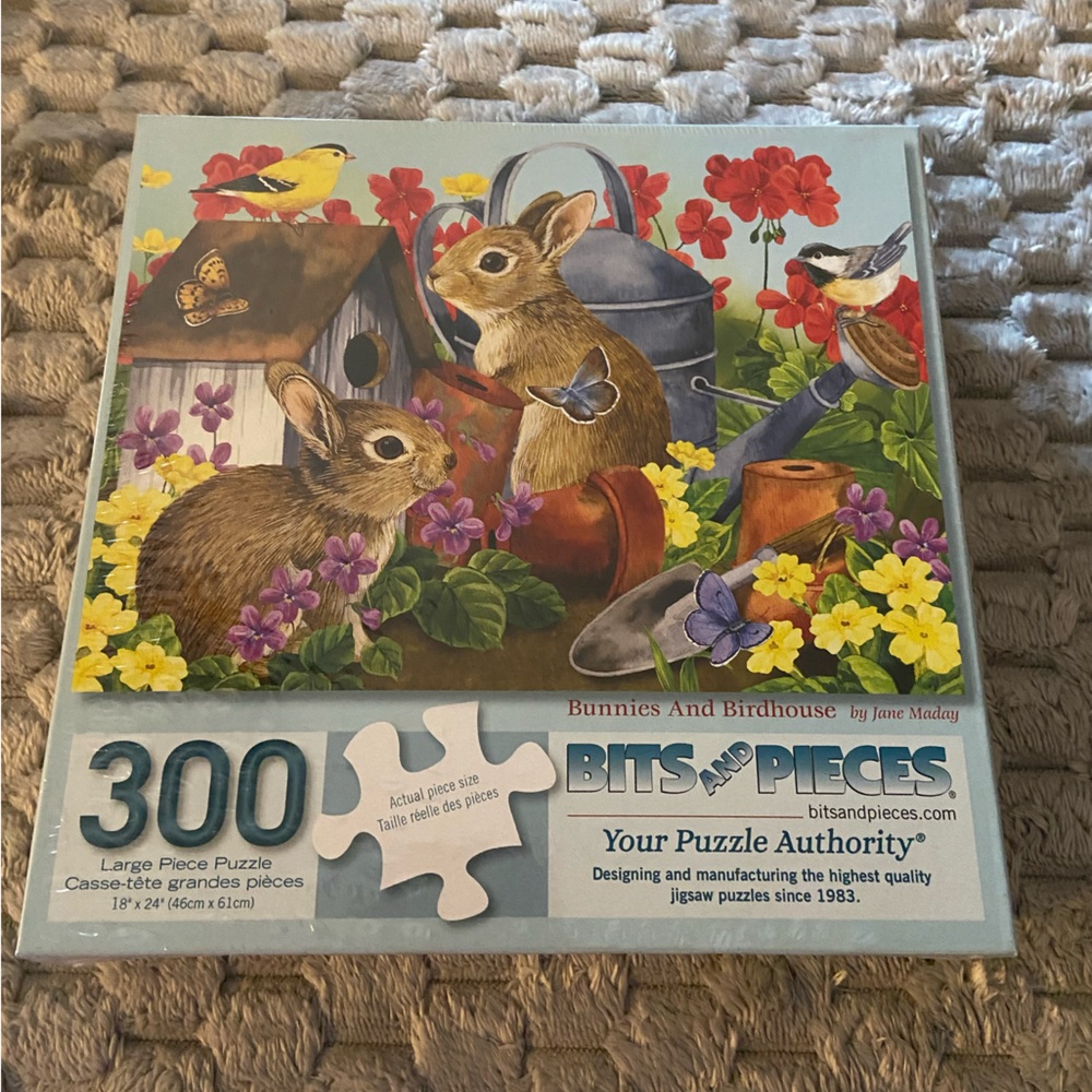 Bunnies & Birdhouse Puzzle  300 piece